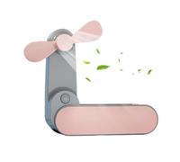 Mini Hand Held Fan, USB Rechargeable Cooler, Foldable Personal Fan