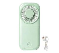 Mini Handheld Fan 4 Speeds Foldable Wind Blower Rechargeable