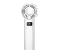 Mini Handheld Fan - 6 Inch Cooling Fan | ABS Portable Cooler - 120 Speed Rechargeable Personal Fans With LED Display Quiet Motor Type C Charging For Travel Camping Office