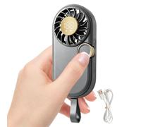 Mini Handheld Fan - USB Rechargeable Pocket Fan | 5-Speed Quiet Cooling