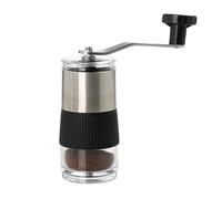 Mini Handshake Molinillo de café manual, portátil de acero inoxidable, núcleo de cerámica, molinillo visual de granos de máquina