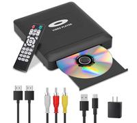 Mini HD DVD Player con HDMI, 1080P Region Free DVD Player para Smart TV, Cable de Salida HDMI/RCA Incluido, Menor Ruido, PAL/NTSC Integrado, Reproductor de CD para el hogar