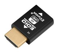 Mini HDMI EDID Emulador Passthrough - 1080p a 4K @60Hz | Diseño compacto | Soporta interruptores HDMI, extensores, receptores AV, divisores de video 3840 x 2160 @ 60 Hz, 1 unidad