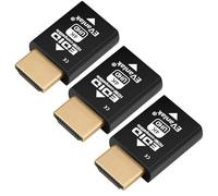 Mini HDMI EDID Emulador Passthrough - 1080p a 4K @60Hz | Diseño compacto | Soporta interruptores HDMI, extensores, receptores AV, divisores de video 3840 x 2160 @ 60 Hz, 3 piezas