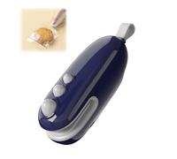 Mini Heat Sealer, Rechargeable Quick Sealing Machine With Cutter, Portable Handheld Heat Vacuum Food Sealer, Chip Bags Sealer, 2 In 1 Heat Sealer, For Plastic Bags/food Storage Bags (Blue)