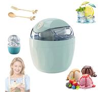 Mini Heladera DoméStica, MáQuina De Postres Con Un Solo Toque, MáQuina EléCtrica Personal for Helado, for La Cocina, Porciones Individuales de Helado, Yogur Helado(Blue)
