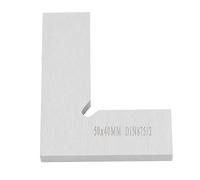 Mini Herramienta de Búsqueda Central Cuadrada Pequeña, Escuadra de Maquinista de 90 Grados, Regla de Acero Al Carbono en ángulo Recto de 50 X 40 Mm/1,97 X 1,57 Pulgadas, para