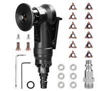 Mini herramienta de chaflán neumático de aire para metal con inserciones 6R y 6C, rodamientos y velocidad ajustable para biselado preciso de acero y aluminio