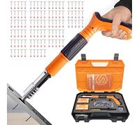 Mini herramienta de pistola de clavos, diseño manual de acero para anclajes de pared, ajuste de 4 velocidades, inalámbrica, descarga automática de escoria para decoración de techo y hormigón