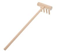 Mini Herramienta de Rastrillo de Bambú para Mesa de Arena Compacta