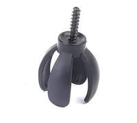 Mini herramienta de recogida de bolas de 4 puntas para agarre de putter, color negro, creativo y exquisito, proceso profesional