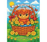 Mini Highland Cow Coloring Book: Cute Baby Highland Cows Coloring Book with Bold and Easy Pages | Highland Cow Coloring Book for Adults and Kids | ... Cows for Relaxation, Stress Relief, and Fun