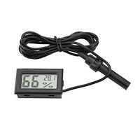 Mini Higrómetro de Termómetro LCD Integrado con Sonda Externa para Incubadoras,Incubadoras, Tanque de Reptiles, Acuario, Tanque de Peces para usar en incubadoras