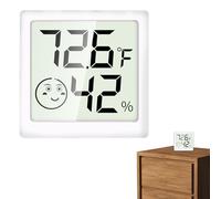 Mini Higrómetro Para Termómetro Digital - Monitoreo De La Humedad De La Temperatura Interior, Indicador De Visualización LCD Compacto | Medidor Climático Electrónico Con Sensor Preciso Para Bebé