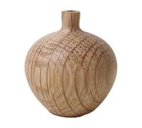 Mini Home - Jarrón de madera de roble , de jarrón pequeño, soporte de flores de mesa, soporte de arreglo seco, perfecto para bodas, de cumpleaños, vacaciones, sala de estar