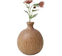 Mini Home - Jarrón de madera de roble , de jarrón pequeño, soporte de flores de mesa, soporte de arreglo seco, perfecto para bodas, de cumpleaños, vacaciones, sala de estar