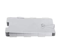 Mini hornilla portátil plegable de 11 placas para camping, picnic y barbacoa, con paravientos, de acero inoxidable, ligera y duradera para camping y senderismo.