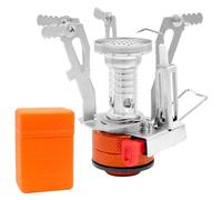 Mini hornillo de gas para camping 3000W portátil con caja de transporte, plegable, para camping, senderismo, pícnic, viajes