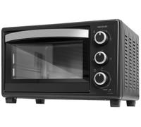 Cecotec horno de sobremesa bake&toast 2300 black, 23 l, potecia 1500 w, hasta 230ºc, 3 modos de calor: grill, calor base, y combinada, puerta doble cr