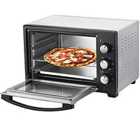 Mini horno de 25 litros, minihorno | horno | horno de pizza | horno 3 en 1 | bandeja para migas | calor superior e inferior | convección | 1600 W | temporizador de 60 minutos