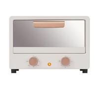 Mini horno de encimera de 800W, horno eléctrico multifuncional de 15 litros para uso doméstico con 70-250 ℃ Control de temperatura preciso y parrilla de doble capa para hornear