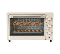 Mini horno eléctrico, 22 litros, con rejilla, temperatura ajustable y temporizador de 60 minutos, versátil, para familias, fiestas, barbacoas, aperitivos