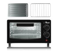 Mini Horno Eléctrico de Sobremesa 12L, Diseño Compacto, 650W, Temperatura Ajustable 0-230°C, Temporizador 60 Min, Ideal para Tostadas, Mini Pizza, Repostería y Uso Diario