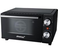 Mini horno Steba con interior de aprox. 9 litros, profundidad de pizza hasta Ø 22 cm, calor superior e inferior, puerta de cristal doble, 2 niveles de estantes, KB M9