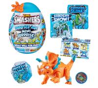 Mini huevo sorpresa Smashers Dino Ice Age Triceratops de ZURU con muchas sorpresas - Juguete de dinosaurio Slime coleccionable, huevo aplastable
