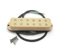 Mini Humbucker ST Single Coil Pickup, tamaño 4, salida de 9K, 12 polos ajustables, multicolor.(Chrome Screw Ivory)