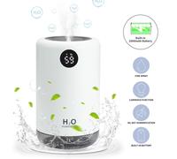 Mini humidificador alimentado por USB para hidratación portátil, funcionamiento silencioso, niebla fría penetrante, humidificadores LED, ali
