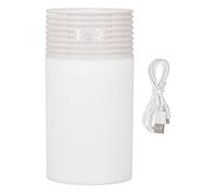 Mini humidificador colorido portátil alimentado por USB 2 velocidades ajustables 300ml gran capacidad con apagado automático para material ABS para coche de casa y oficina (blanco)
