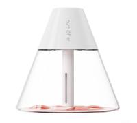 Mini humidificador de 260 ml con difusor de aromaterapia, humidificador de escritorio USB silencioso para dormitorio, oficina, modo de niebla ajustable (blanco)