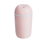 Mini humidificador de 420 ml alimentado por USB para dormitorio, oficina, dormitorio, coche, compacto, silencioso, humidificador portátil de escritorio (420 ml, rosa)