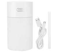 Mini humidificador de aire de escritorio para coche, USB, 270ml, con luz colorida, para dormitorio de oficina en casa (Blanca)