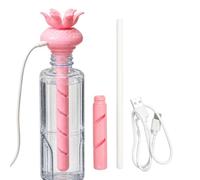 Mini humidificador portátil Nebulizador de aire USB con longitud ajustable | Humidificador USB Para Escritorio Para escritorio dormitorio oficina exterior mesilla hogar viaje Rosa