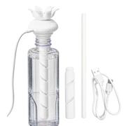 Mini humidificador portátil Nebulizador de aire USB con longitud ajustable | Humidificadores Personales De Escritorio Para Viaje, Escritorio, Dormitorio, Coche, Mesilla, Hotel Blanco