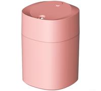 Mini humidificador USB con luz LED de 7 colores, niebla silenciosa de onda de sonido para escritorio, dormitorio, oficina, tanque de agua de 200 ml, blanco (K5-A rosa)
