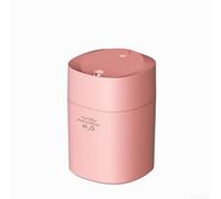 Mini humidificador USB portátil, para el hogar, escritorio, coche, silencioso, grande, difusor de aromaterapia, purificador de aire, luz LED, viaje compacto (rosa)