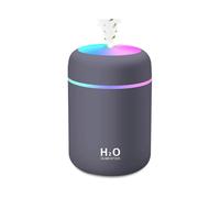 Mini Humidifier with Usb Humidifier,Used In Bedroom, Children's Room, Colorful and Cool Night Light, Automatic Shutdown (Black)