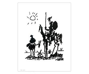 Mini Impresión de Arte Pablo Picasso - Don Quijote [40 x 50 cm] (40cm x 50cm)
