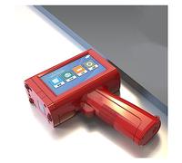 Mini impresora de inyección de tinta de mano móvil de 12,7 mm, impresora portátil de etiqueta de logotipo de número de lote de código de barras Bolsa de cartón(Red with 1 ink)