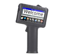Mini Impresora de Inyección de Tinta, Impresora de Inyección de Tinta Portátil, Pantalla Táctil LED HD, Impresora Portátil Compatible con Fuentes Diversas, Varios Idiomas para