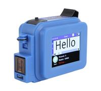 Mini Impresora de Inyección de Tinta Portátil, Cartucho de Tinta de Secado Rápido, Dispositivo Portátil de Marcado de Bolsillo para Impresión DIY de Código de Barras QRcode (BLUE)