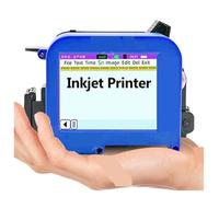 Mini impresora de inyección de tinta portátil con boquilla de 12,7mm, código de barras QR, fecha de lote, número, logotipo, fecha de caducidad, máquina de codificación no cifrada Impresión multiformat