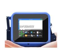 Mini impresora de inyección de tinta portátil, máquina de codificación de fecha de caducidad, 12,7mm, for código de barras QR, lote de fecha, número, logotipo, 28 idiomas Impresión multiformato(No Car