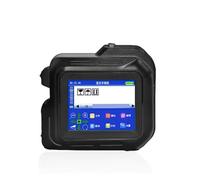 Mini impresora de inyección de tinta térmica portátil, 12,7mm, texto, código QR, imagen, número de lote, identificación, etiqueta de fecha, superficie cóncava y convexa Impresión multiformato(Printer-