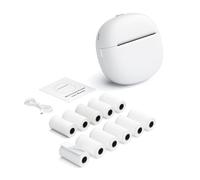 Mini Impresora de Pegatinas portátil, con 11 Rollos de Papel, cápsulas de impresión de teléfono portátiles Bluetooth, Fabricante de Pegatinas de Estudio para imágenes y Fotos