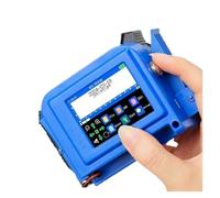 Mini impresora portátil de 12,7/25,4mm, impresora de inyección de tinta portátil, máquina de codificación de fecha con logotipo de imagen de código de barras QR no cifrado Secado rápido para etiquetad