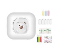 Mini impresora portátil para uso en estudio y oficina, impresora térmica sin tinta con conexión Bluetooth y soporte para generación de imágenes